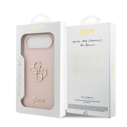 iPhone 17 Air Kılıf Guess Orjinal Lisanslı Grained Yazı Logolu Kılıf