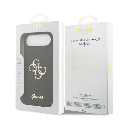 iPhone 17 Air Kılıf Guess Orjinal Lisanslı Grained Yazı Logolu Kılıf