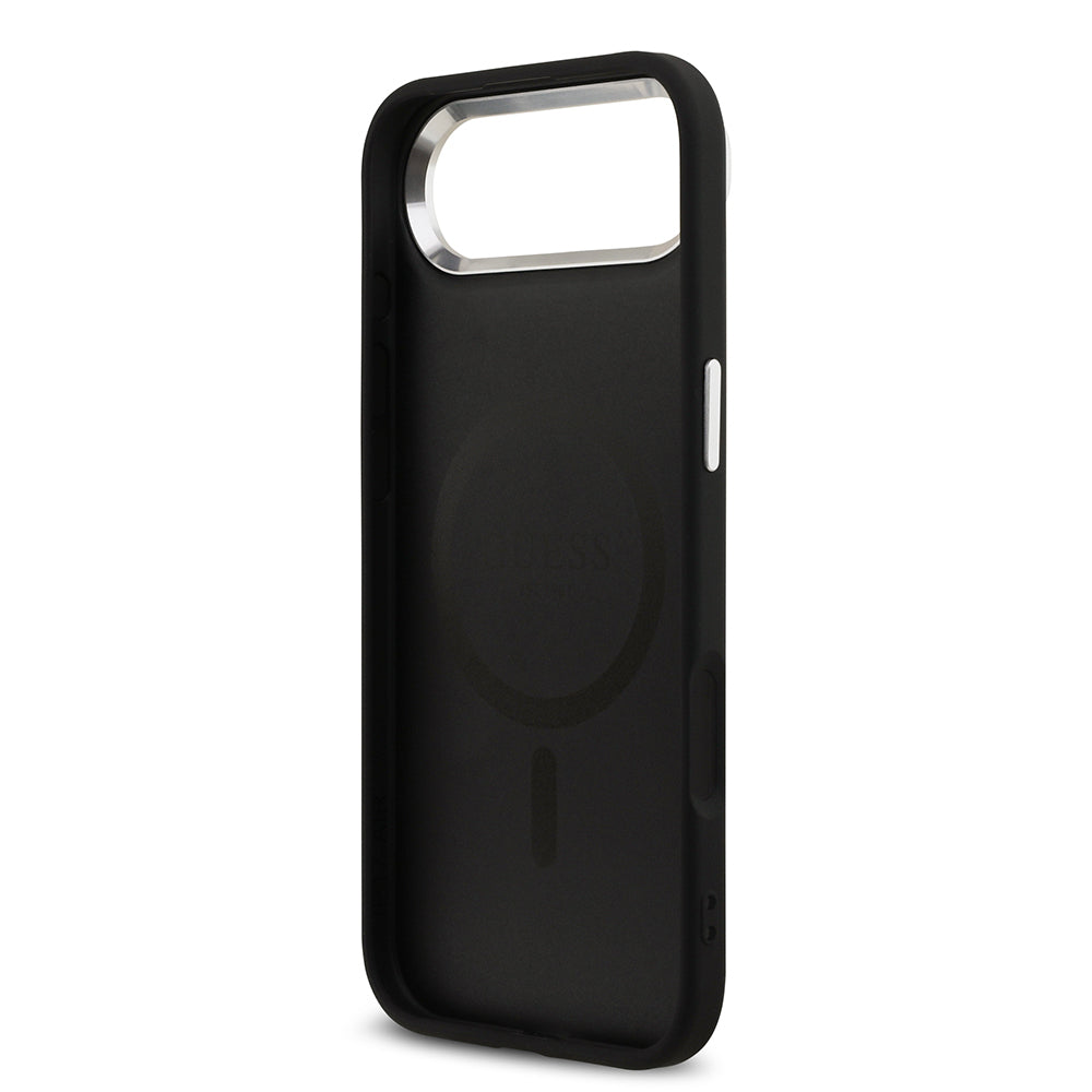 iPhone 17 Air Kılıf Guess Orjinal Lisanslı M-safe Şarj Özellikli 4G Klasik Yazı Logolu Kılıf