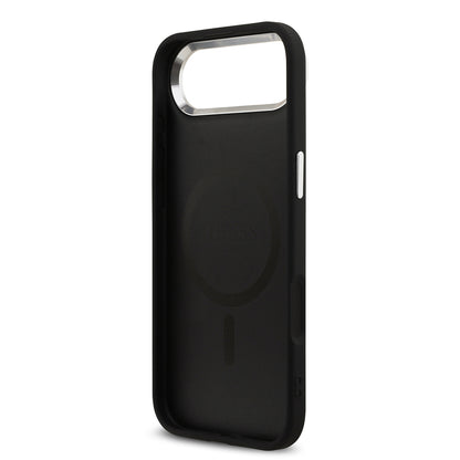 iPhone 17 Air Kılıf Guess Orjinal Lisanslı M-safe Şarj Özellikli 4G Klasik Yazı Logolu Kılıf