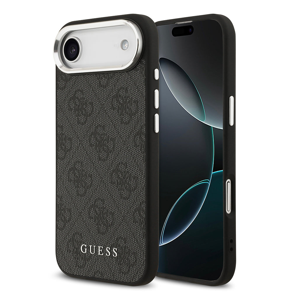 iPhone 17 Air Kılıf Guess Orjinal Lisanslı M-safe Şarj Özellikli 4G Klasik Yazı Logolu Kılıf
