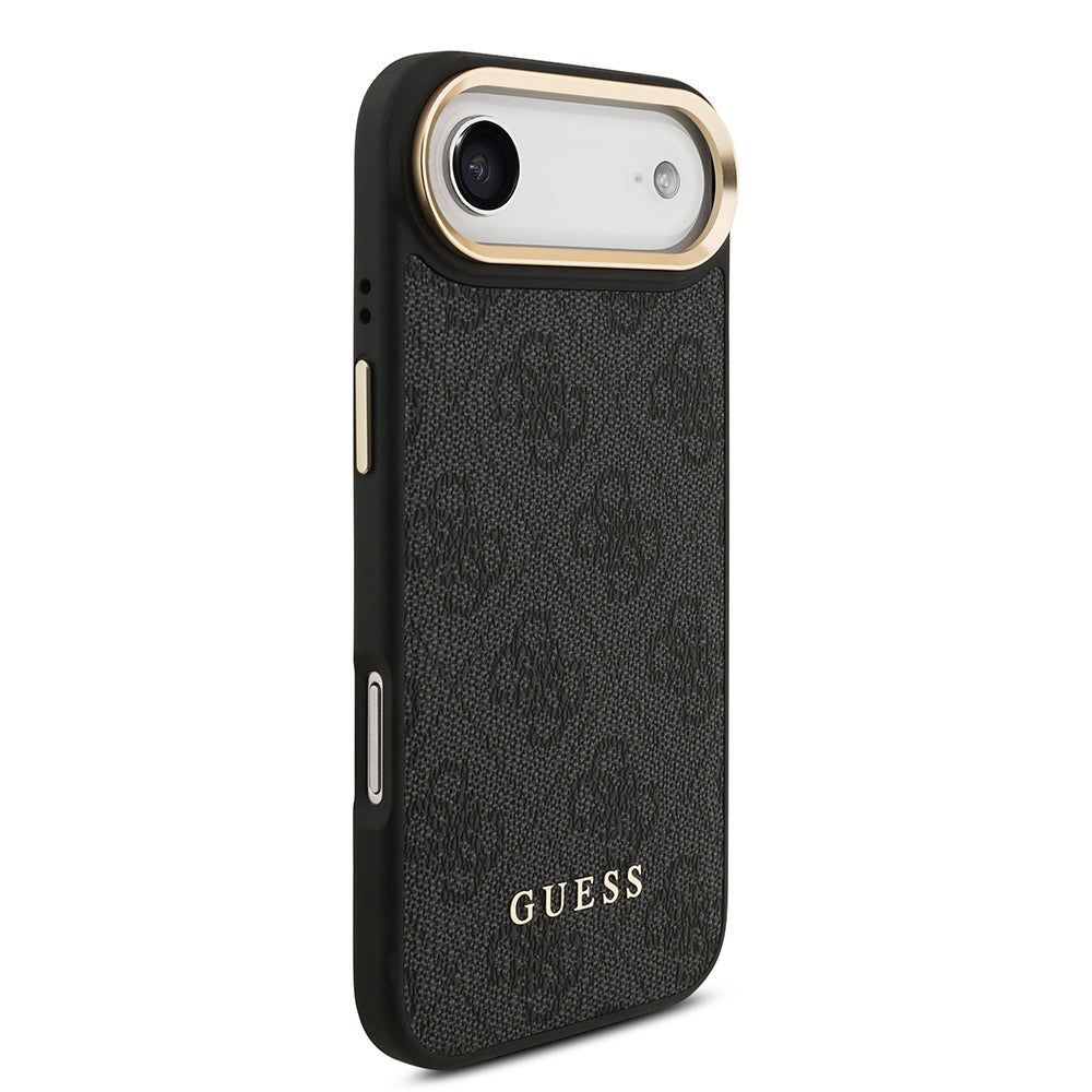 iPhone 17 Air Kılıf Guess Orjinal Lisanslı M-safe Şarj Özellikli 4G Metal Büyük Logolu Kartlıklı Kılıf