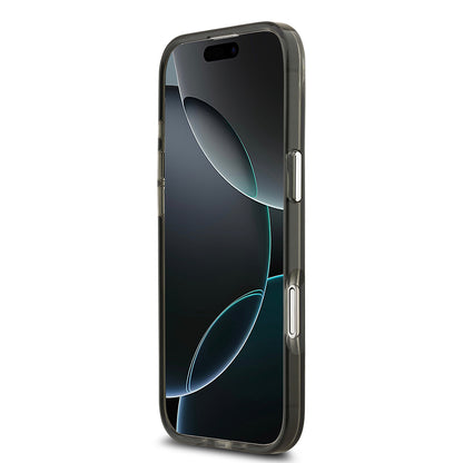 iPhone 17 Air Kılıf Guess Orjinal Lisanslı M-safe Şarj Özellikli IML Baskılı Üçgen Logolu Metal Kamera Çerçeveli Kılıf