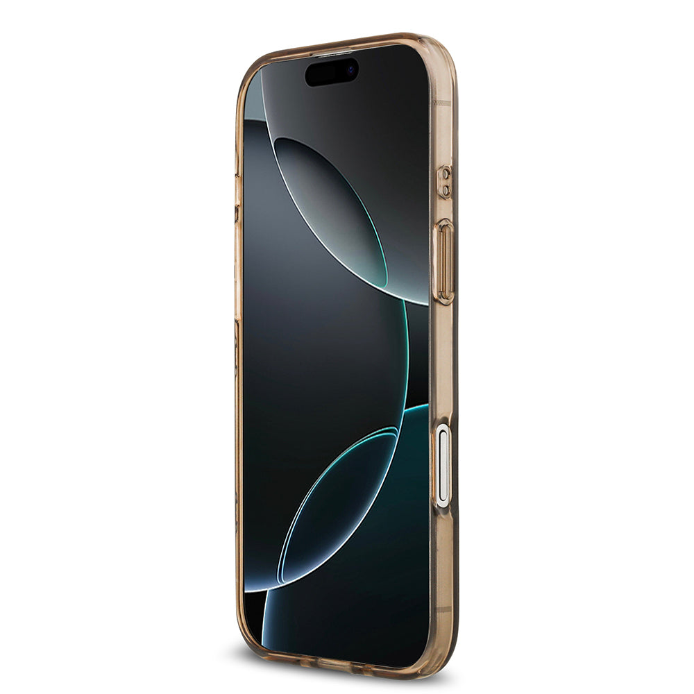 iPhone 17 Air Kılıf Guess Orjinal Lisanslı M-safe Şarj Özellikli IML Peony ve 4G Desenli Klasik Logolu Kılıf