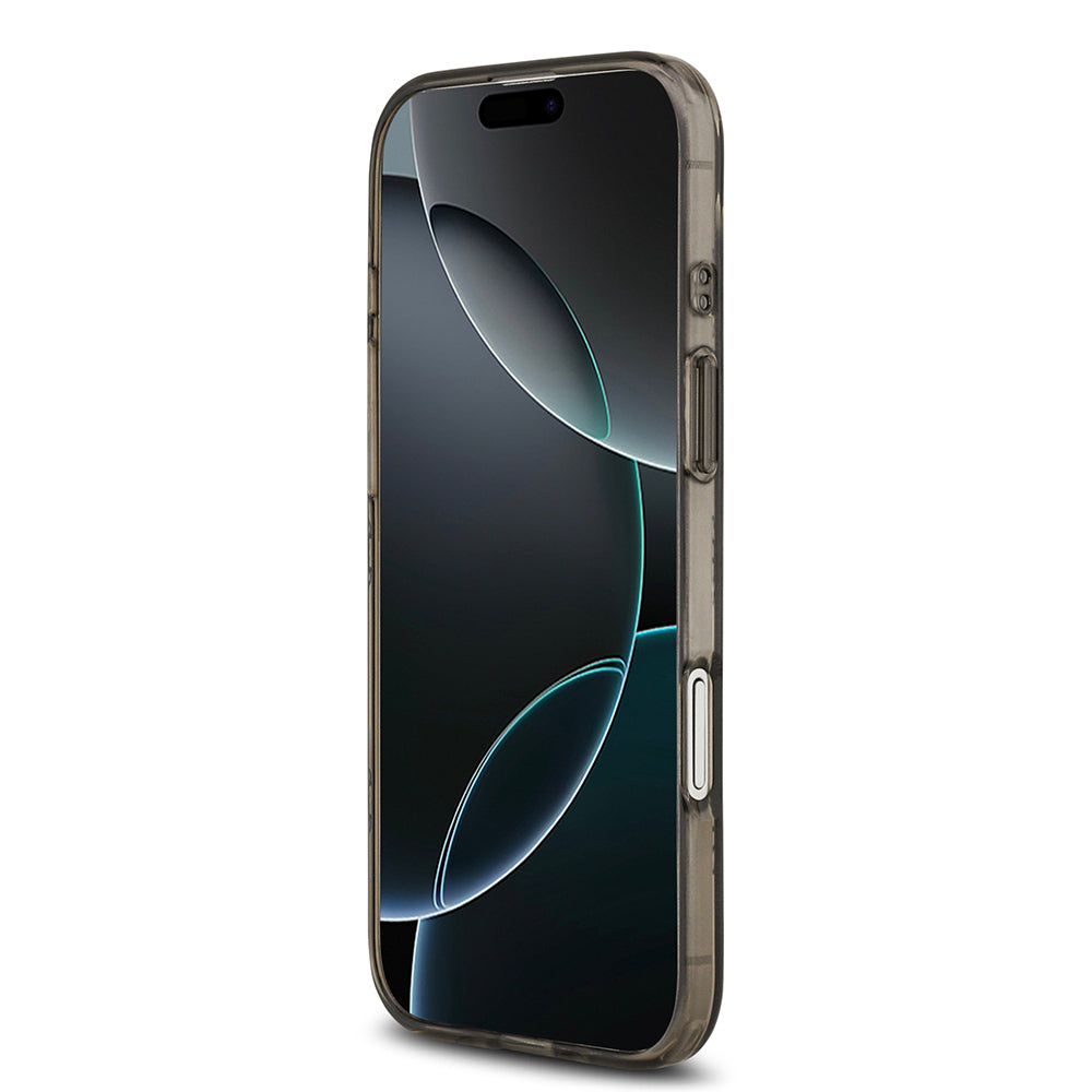 iPhone 17 Air Kılıf Guess Orjinal Lisanslı M-safe Şarj Özellikli IML Peony ve 4G Desenli Klasik Logolu Kılıf