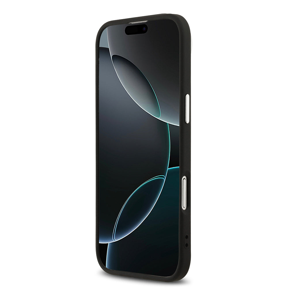 iPhone 17 Air Kılıf Guess Orjinal Lisanslı M-safe Şarj Özellikli Klasik Yazı Logolu PU Deri Kılıf