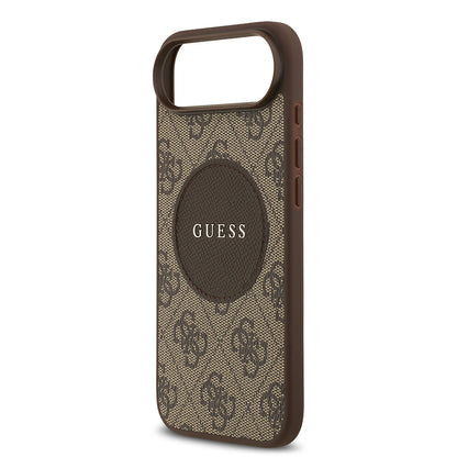 iPhone 17 Air Kılıf Guess Orjinal Lisanslı M-safe Şarj Özellikli Yazı Logolu Circle Classic Kılıf