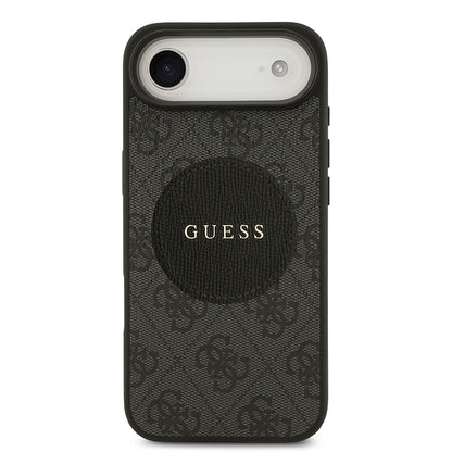 iPhone 17 Air Kılıf Guess Orjinal Lisanslı M-safe Şarj Özellikli Yazı Logolu Circle Classic Kılıf