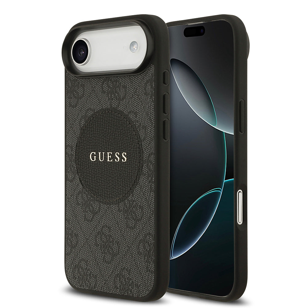 iPhone 17 Air Kılıf Guess Orjinal Lisanslı M-safe Şarj Özellikli Yazı Logolu Circle Classic Kılıf
