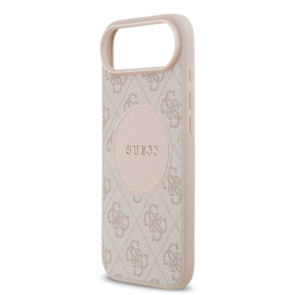 iPhone 17 Air Kılıf Guess Orjinal Lisanslı M-safe Şarj Özellikli Yazı Logolu Circle Classic Kılıf