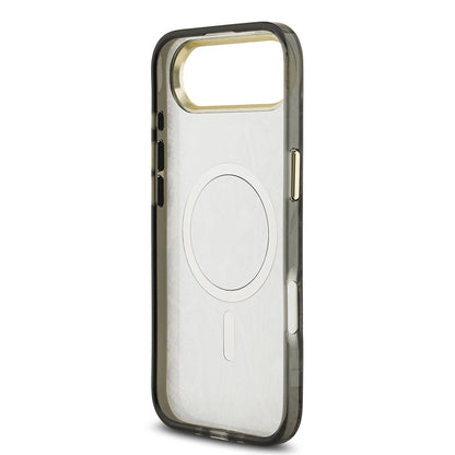 iPhone 17 Air Kılıf Guess Orjinal Lisanslı M-safe Şarj Özellikli Yazı Logolu Python Desenli Kılıf