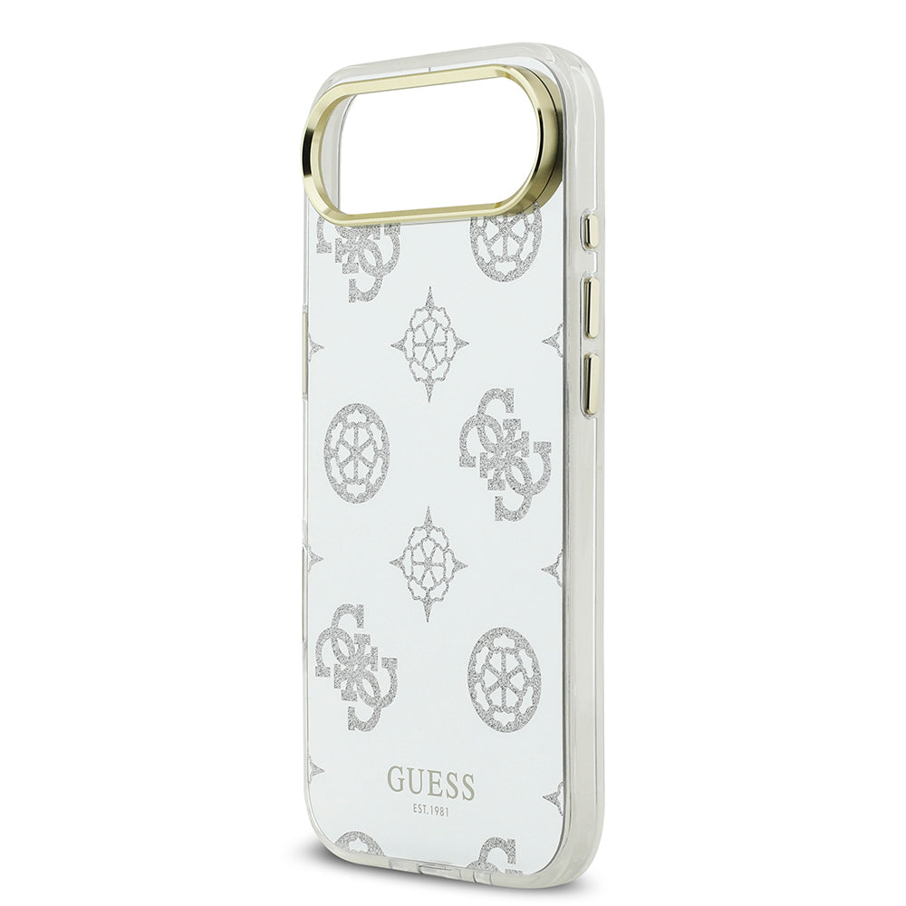 iPhone 17 Air Kılıf Guess Orjinal Lisanslı Metal Kamera Çerçeveli Simli Aynalı Kılıf