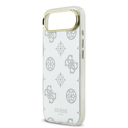 iPhone 17 Air Kılıf Guess Orjinal Lisanslı Metal Kamera Çerçeveli Simli Aynalı Kılıf