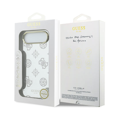 Apple iPhone 17 Air Kılıf Guess Orjinal Lisanslı Metal Kamera Çerçeveli Simli Aynalı Kapak Gold