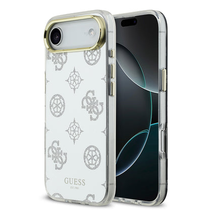 iPhone 17 Air Kılıf Guess Orjinal Lisanslı Metal Kamera Çerçeveli Simli Aynalı Kılıf