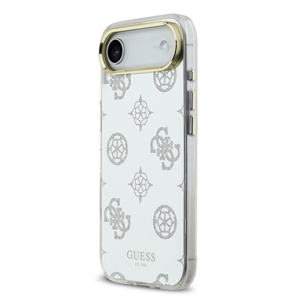 iPhone 17 Air Kılıf Guess Orjinal Lisanslı Metal Kamera Çerçeveli Simli Aynalı Kılıf