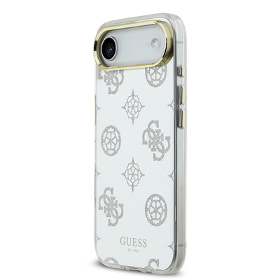 Apple iPhone 17 Air Kılıf Guess Orjinal Lisanslı Metal Kamera Çerçeveli Simli Aynalı Kapak Gold