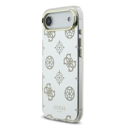 iPhone 17 Air Kılıf Guess Orjinal Lisanslı Metal Kamera Çerçeveli Simli Aynalı Kılıf