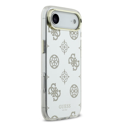 Apple iPhone 17 Air Kılıf Guess Orjinal Lisanslı Metal Kamera Çerçeveli Simli Aynalı Kapak Gold