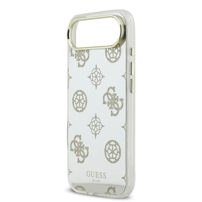 iPhone 17 Air Kılıf Guess Orjinal Lisanslı Metal Kamera Çerçeveli Simli Aynalı Kılıf