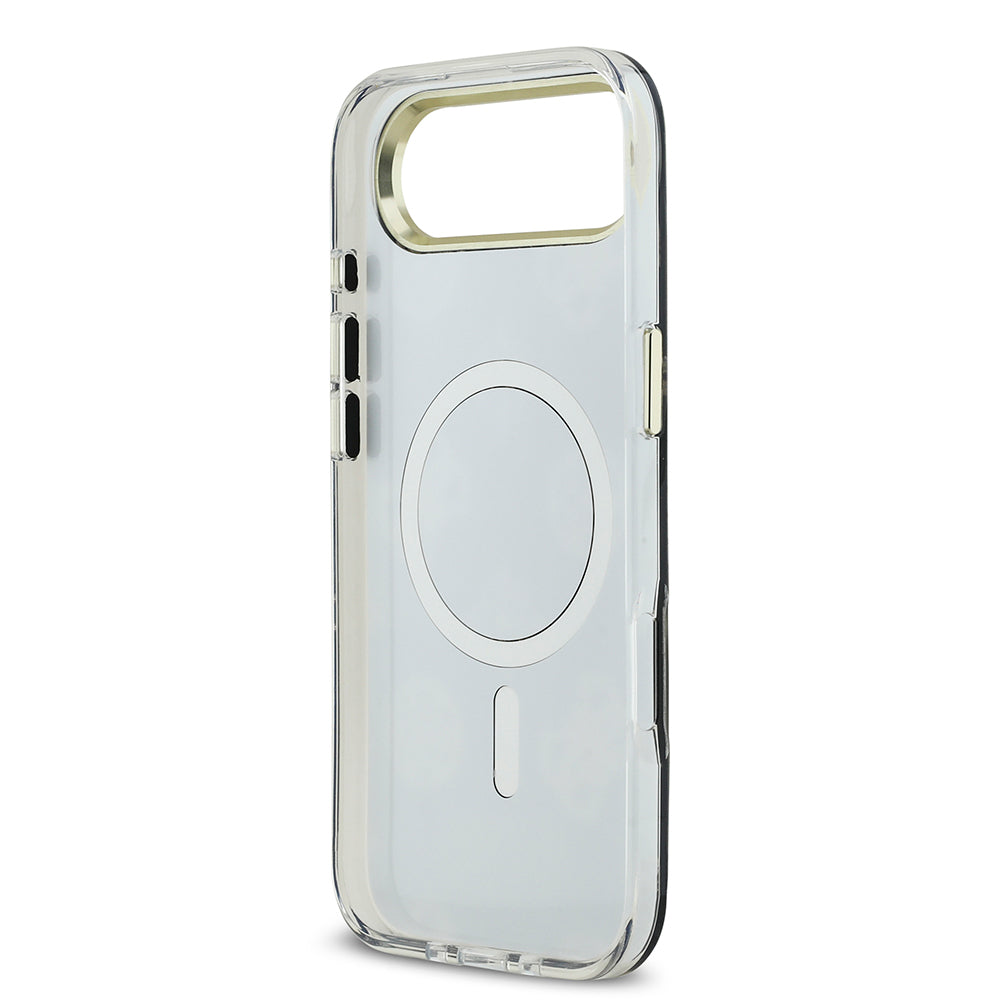 iPhone 17 Air Kılıf Guess Orjinal Lisanslı Metal Kamera Çerçeveli Simli Aynalı Kılıf