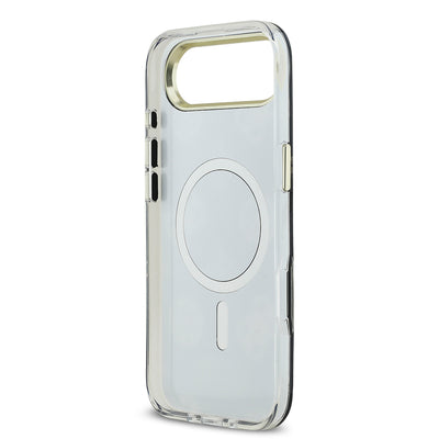 Apple iPhone 17 Air Kılıf Guess Orjinal Lisanslı Metal Kamera Çerçeveli Simli Aynalı Kapak Gold