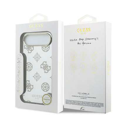 iPhone 17 Air Kılıf Guess Orjinal Lisanslı Metal Kamera Çerçeveli Simli Aynalı Kılıf