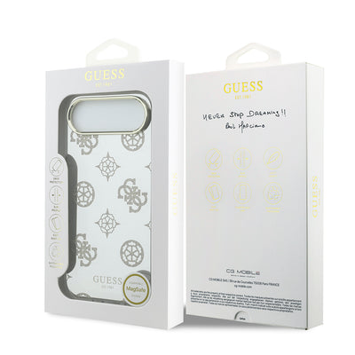 Apple iPhone 17 Air Kılıf Guess Orjinal Lisanslı Metal Kamera Çerçeveli Simli Aynalı Kapak Gold