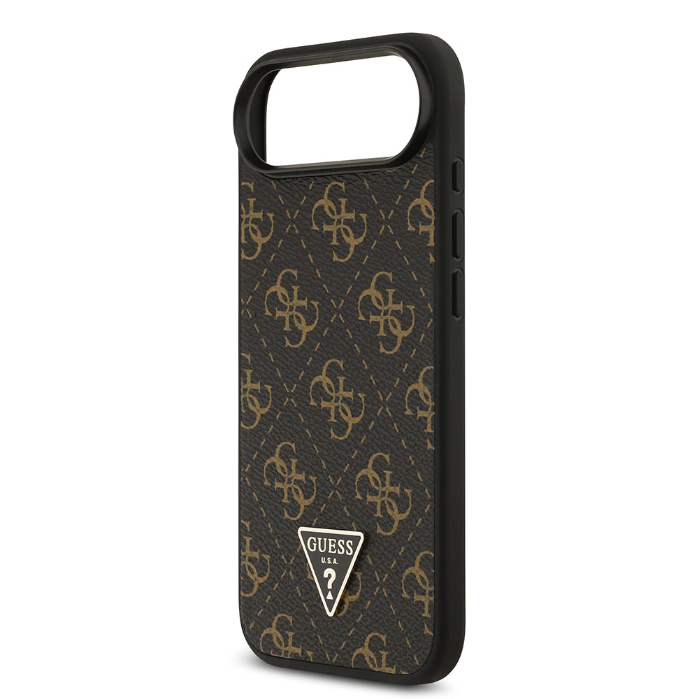 iPhone 17 Air Kılıf Guess Orjinal Lisanslı PU Deri 4G Desenli Üçgen Logolu Kılıf