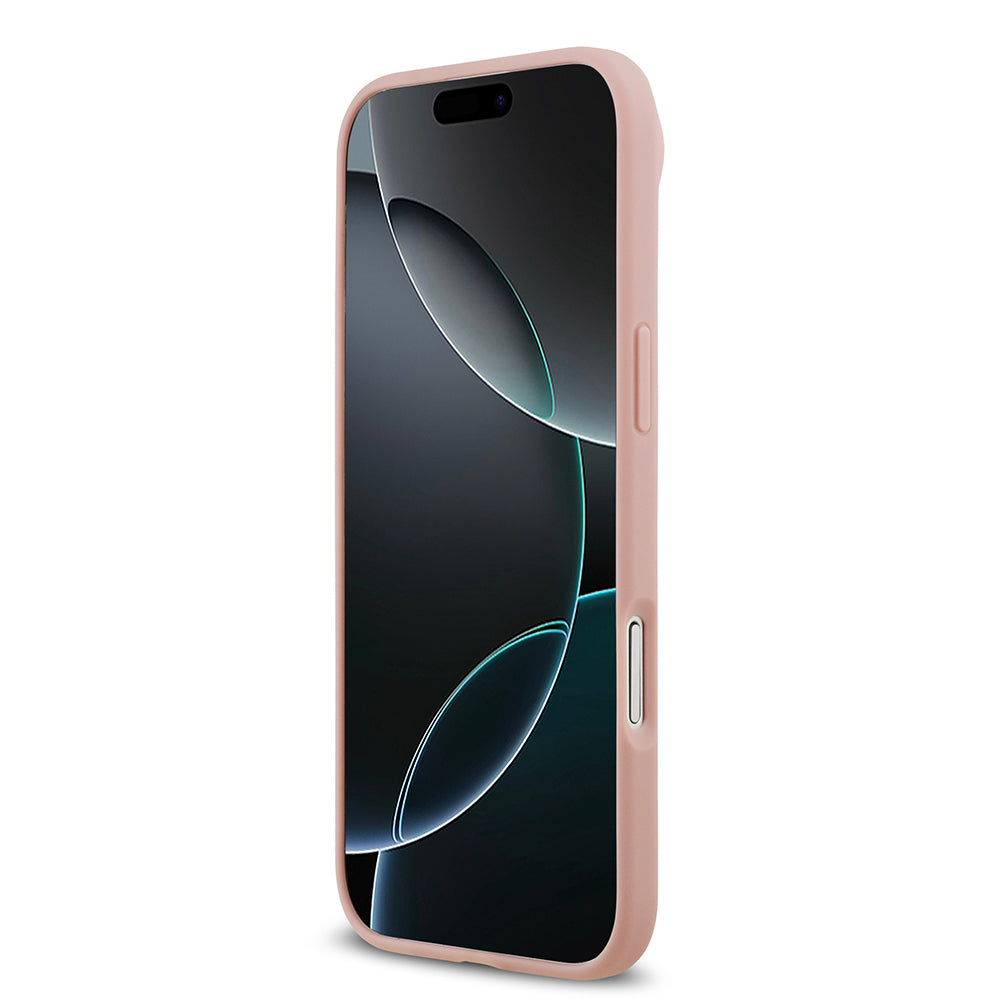 Apple iPhone 17 Air Kılıf Guess Orjinal Lisanslı Taşlı Arka Yüzey Üçgen Logolu Kapak Gümüş