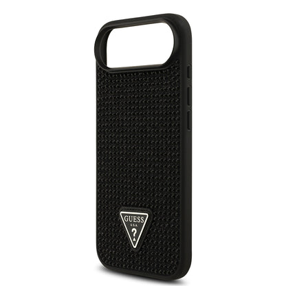 iPhone 17 Air Kılıf Guess Orjinal Lisanslı Taşlı Arka Yüzey Üçgen Logolu Kılıf