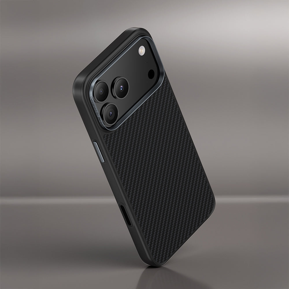 iPhone 17 Air Kılıf Karbon Fiber M-safe Şarj Özellikli Benks Hybrid ArmorPro 600D Kevlar Kılıf
