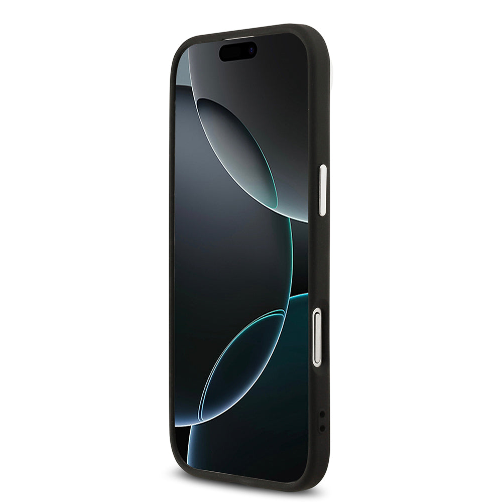 iPhone 17 Air Kılıf Karl Lagerfeld Orjinal Lisanslı M-safe Şarj Özellikli Metal Kamera ve Buton Tasarımlı Choupette PU Deri Kılıf