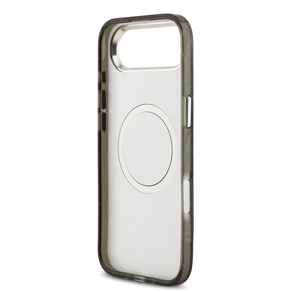 iPhone 17 Air Kılıf Karl Lagerfeld Orjinal Lisanslı Parlayan Simli Karl & Choupette Heads Kılıf