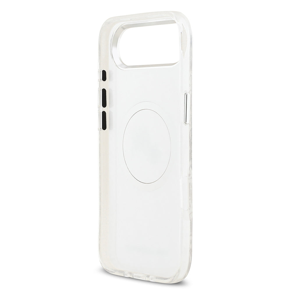 iPhone 17 Air Kılıf Karl Lagerfeld Orjinal Lisanslı Parlayan Simli Karl & Choupette Heads Kılıf