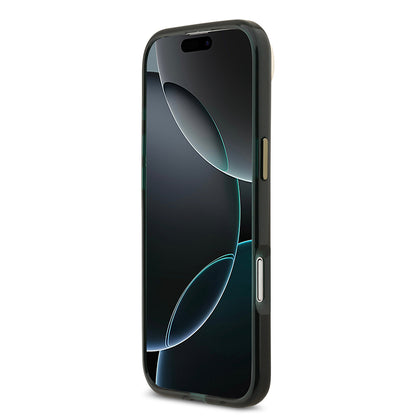 iPhone 17 Air Kılıf Lacoste Orjinal Lisanslı M-safe Şarj Özellikli Gold Timsah Logolu Buzlu Kılıf