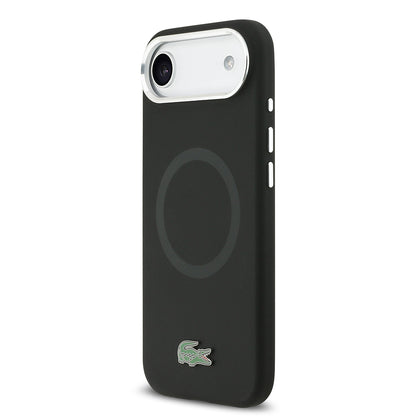 iPhone 17 Air Kılıf Lacoste Orjinal Lisanslı M-safe Şarj Özellikli İkonik Logolu Metal Kamera Çerçeveli Silikon Kılıf