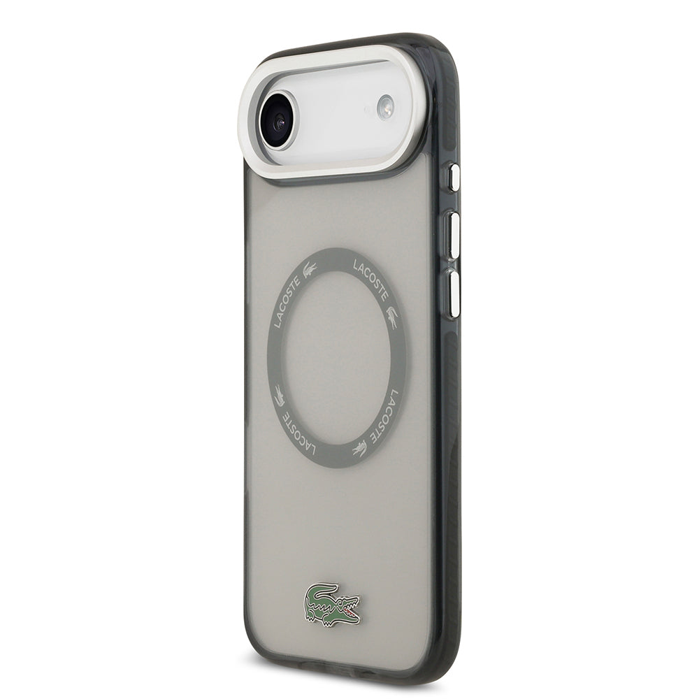 iPhone 17 Air Kılıf Lacoste Orjinal Lisanslı M-safe Şarj Özellikli İkonik Timsah Logolu Buzlu Kılıf