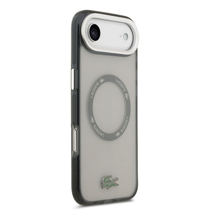 iPhone 17 Air Kılıf Lacoste Orjinal Lisanslı M-safe Şarj Özellikli İkonik Timsah Logolu Buzlu Kılıf