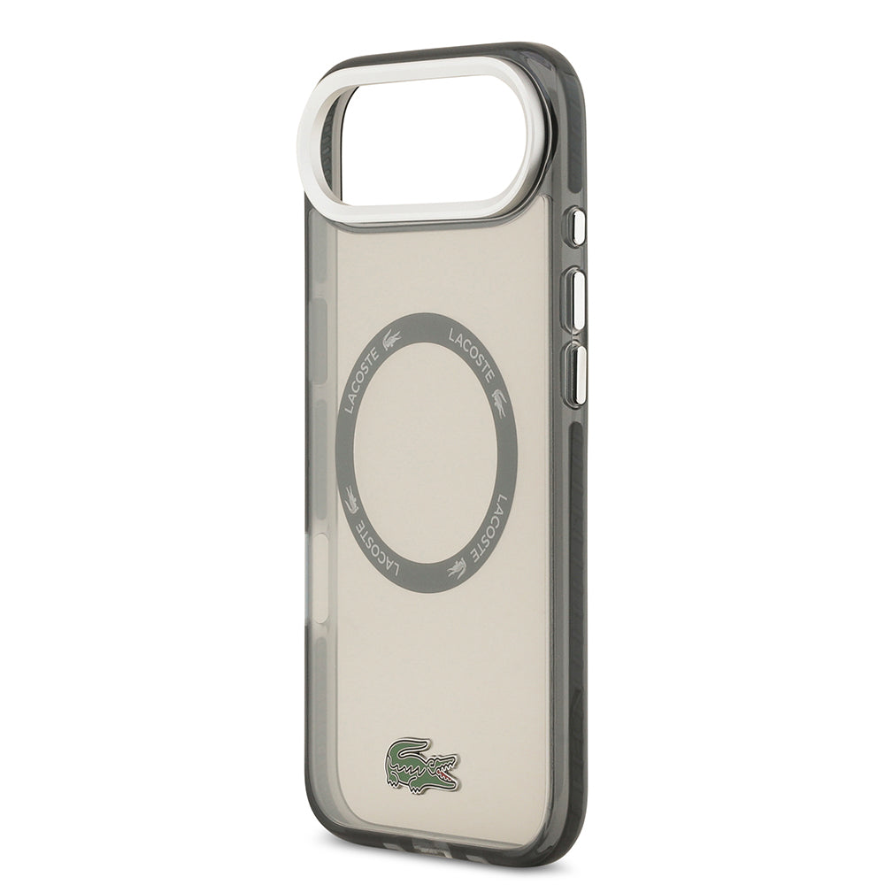 iPhone 17 Air Kılıf Lacoste Orjinal Lisanslı M-safe Şarj Özellikli İkonik Timsah Logolu Buzlu Kılıf