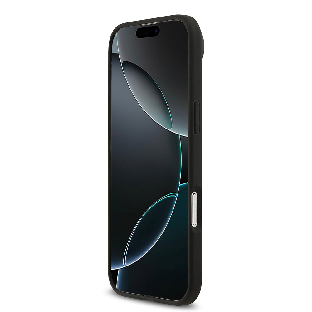 iPhone 17 Air Kılıf Lacoste Orjinal Lisanslı M-safe Şarj Özellikli PU Deri Tasarımlı Kartlıklı Karışık Monogram Desenli Kılıf