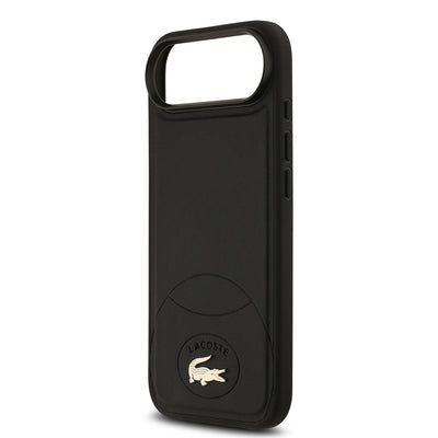 Apple iPhone 17 Air Kılıf Lacoste Orjinal Lisanslı M-safe Şarj Özellikli PU Deri Tasarımlı Metal Logolu Kapak Yeşil