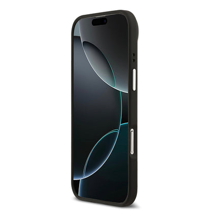 iPhone 17 Air Kılıf Lacoste Orjinal Lisanslı M-safe Şarj Özellikli PU Pike Desenli Standlı Metal Logolu Kılıf