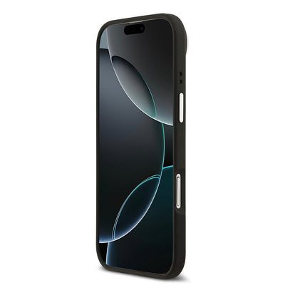 Apple iPhone 17 Air Kılıf Lacoste Orjinal Lisanslı M-safe Şarj Özellikli PU Pike Desenli Standlı Metal Logolu Kapak Bej