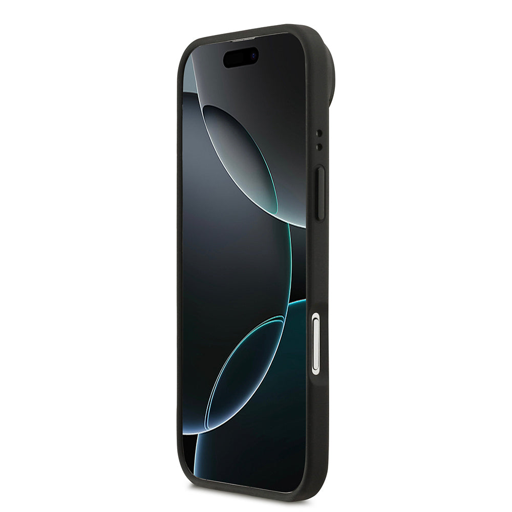 iPhone 17 Air Kılıf Lacoste Orjinal Lisanslı M-safe Şarj Özellikli Standlı PU Deri Karışık Monogram Desenli Kılıf