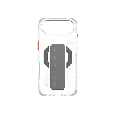 Apple iPhone 17 Air Kılıf M-Safe Şarj Özellikli Airbag Tasarımlı Standlı Skinarma Haxa Kapak Şeffaf