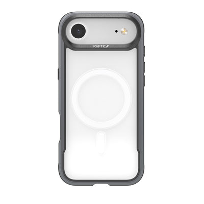 Apple iPhone 17 Air Kılıf M-safe Şarj Özellikli Airbagli Raptic Shield Serisi Şeffaf Arka Yüzey Kapak Siyah