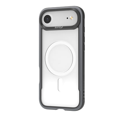 iPhone 17 Air Kılıf M-safe Şarj Özellikli Airbagli Raptic Shield Serisi Şeffaf Arka Yüzey Kılıf