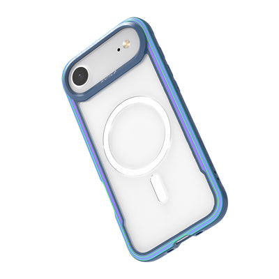 Apple iPhone 17 Air Kılıf M-safe Şarj Özellikli Airbagli Raptic Shield Serisi Şeffaf Arka Yüzey Kapak Siyah