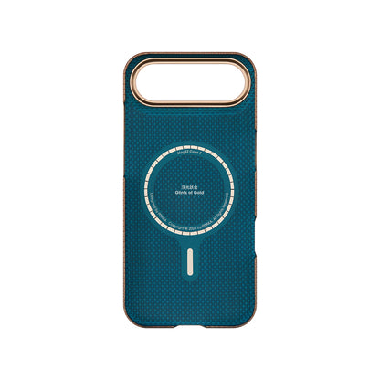 iPhone 17 Air Kılıf M-safe Şarj Özellikli Aramid Fiber Pitaka Glints of Gold Ultra Slim Serisi Kılıf